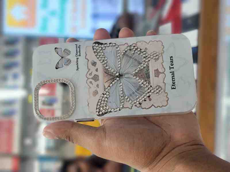 Luxury Bling Diamond Butterfly Phone Case For iPhone 16 plus 15 14 13 12 11 Pro Max Soft Silicone Cover