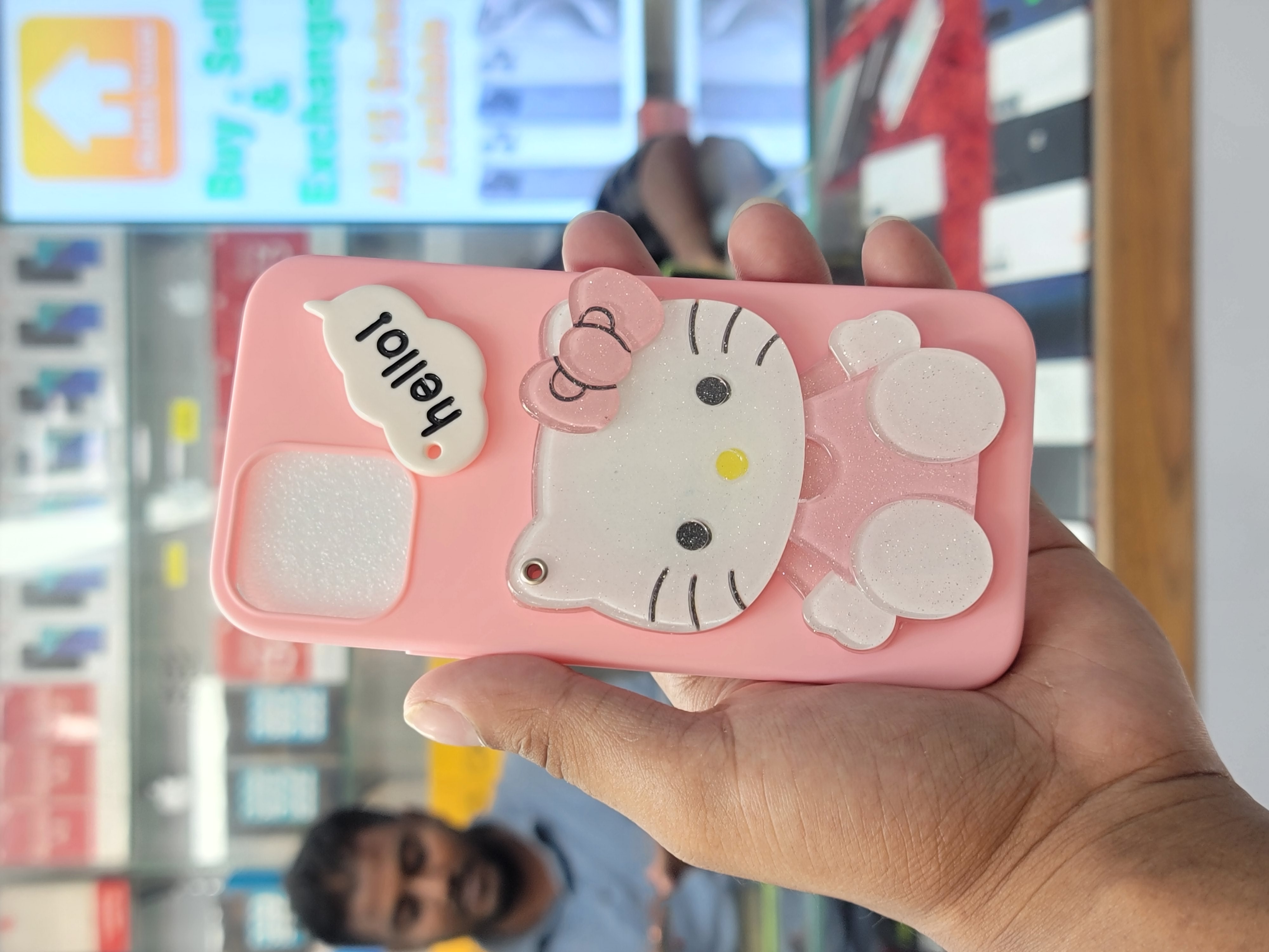 Hello Kitty Mirror Case Back Cover for iPhone All Model.